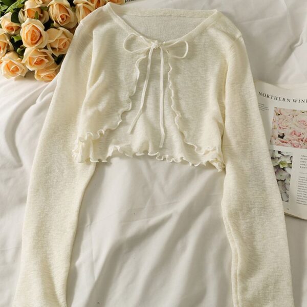 blusa manga larga con  bordado