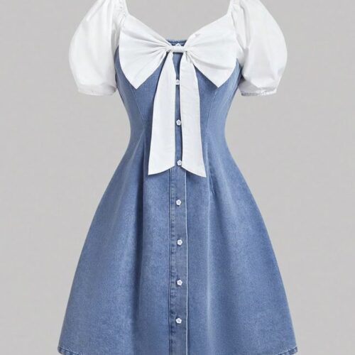 Screenshot Vestido azul de mezclilla