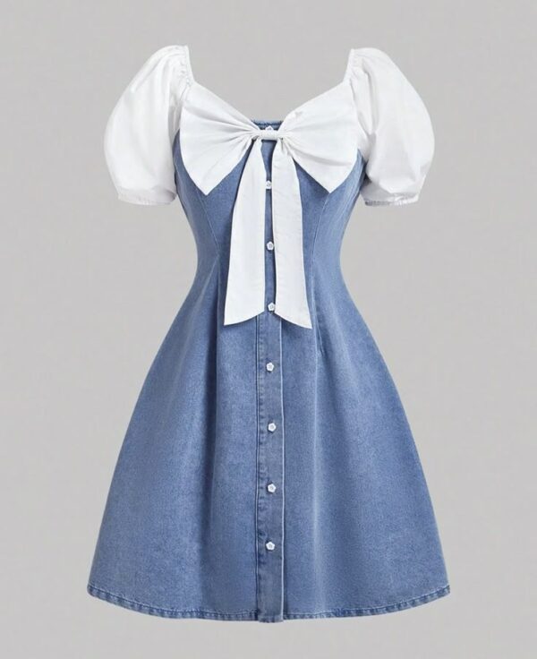 Vestido azul de mezclilla