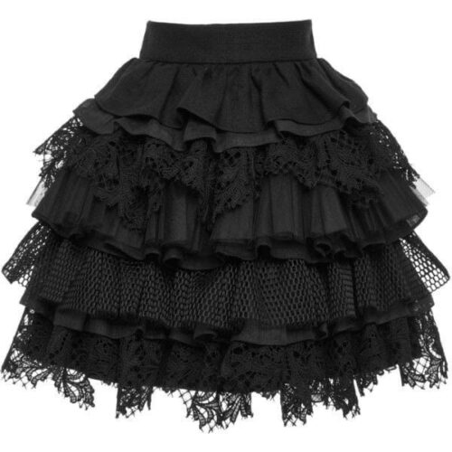 descarga (30) Falda corta color negro con textura